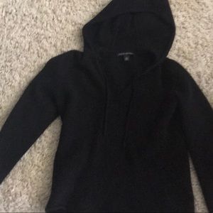 Fuzzy hooded sweater